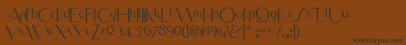 Smart ffy Font – Black Fonts on Brown Background
