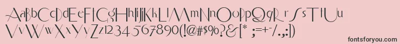 Smart ffy Font – Black Fonts on Pink Background