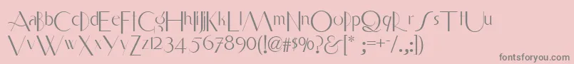fuente Smart ffy – Fuentes Grises Sobre Fondo Rosa
