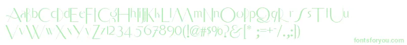 Smart ffy Font – Green Fonts on White Background
