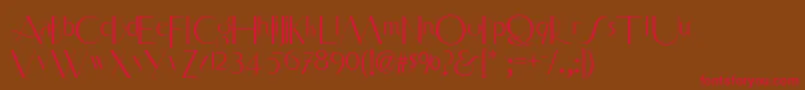 Smart ffy Font – Red Fonts on Brown Background
