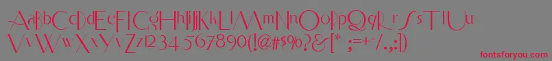 Smart ffy Font – Red Fonts on Gray Background