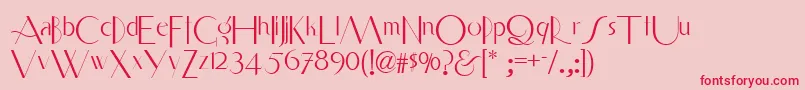 Smart ffy Font – Red Fonts on Pink Background