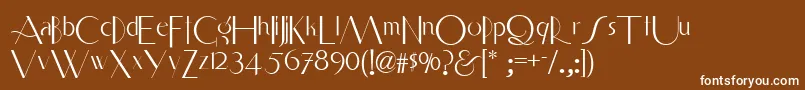 Smart ffy Font – White Fonts on Brown Background