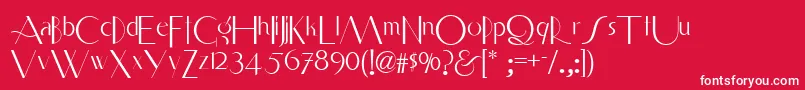 Smart ffy Font – White Fonts on Red Background