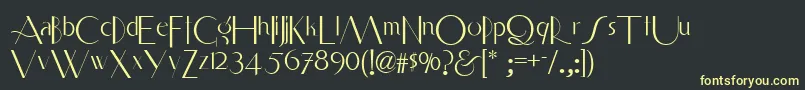Smart ffy Font – Yellow Fonts on Black Background