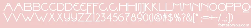 Valleygrrrlnf Font – White Fonts on Pink Background