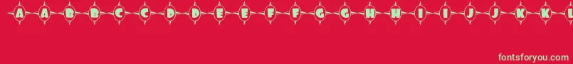 ShoppingCenterJl Font – Green Fonts on Red Background