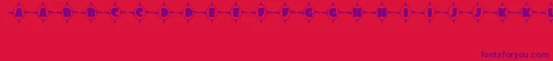ShoppingCenterJl Font – Purple Fonts on Red Background