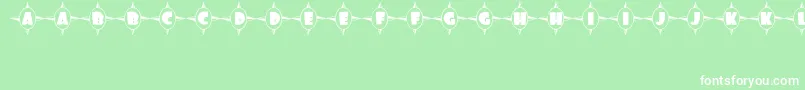 ShoppingCenterJl Font – White Fonts on Green Background