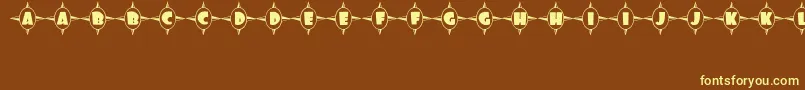 ShoppingCenterJl Font – Yellow Fonts on Brown Background