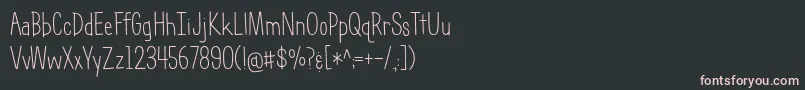 Шрифт BmdGeektasticSkinny – розовые шрифты на чёрном фоне