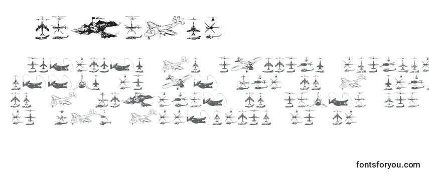 Обзор шрифта Aircraft2