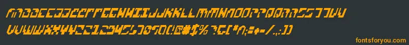 Xenov2ci Font – Orange Fonts on Black Background