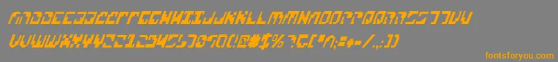 Xenov2ci Font – Orange Fonts on Gray Background