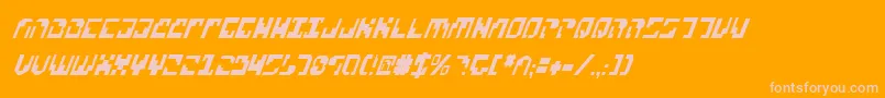 Xenov2ci Font – Pink Fonts on Orange Background