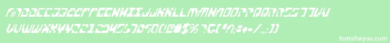 Xenov2ci Font – White Fonts on Green Background