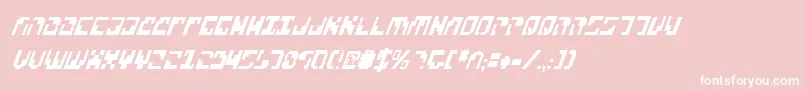 フォントXenov2ci – ピンクの背景に白い文字