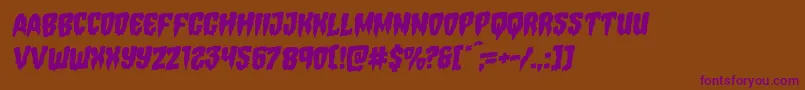 More about Hemogoblinrotal Font Hemogoblinrotal Font – Purple Fonts on Brown Background