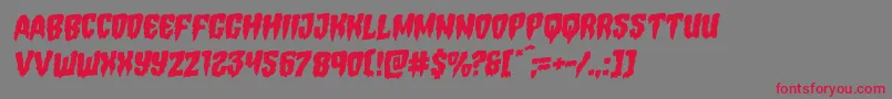 Hemogoblinrotal Font – Red Fonts on Gray Background