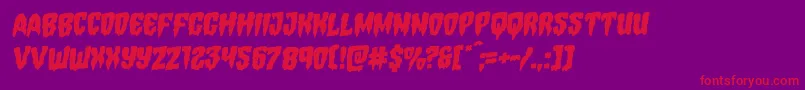 Hemogoblinrotal Font – Red Fonts on Purple Background