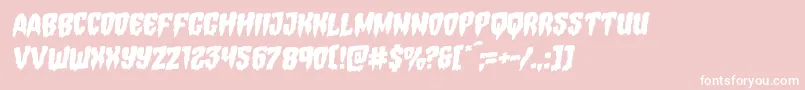 Hemogoblinrotal Font – White Fonts on Pink Background