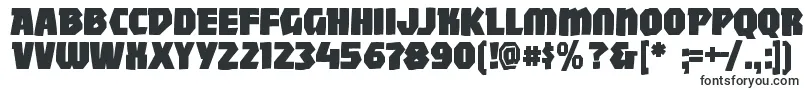 Шрифт Mightywindyblack – промышленные шрифты
