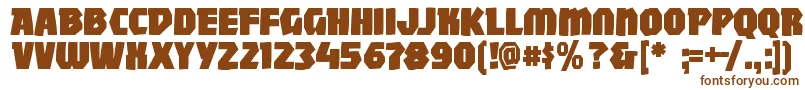 Mightywindyblack Font – Brown Fonts on White Background