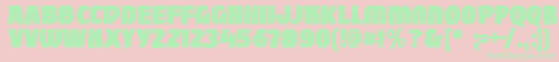 Mightywindyblack Font – Green Fonts on Pink Background