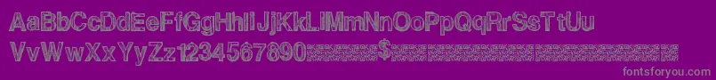 Dealmaker Font – Gray Fonts on Purple Background