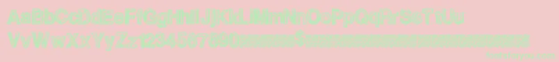 Dealmaker Font – Green Fonts on Pink Background