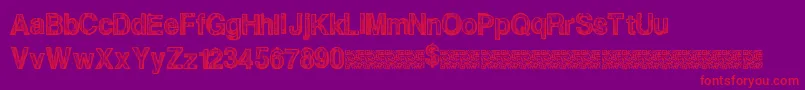 Dealmaker Font – Red Fonts on Purple Background