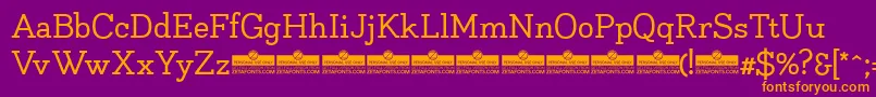 NapoRegularTrial Font – Orange Fonts on Purple Background