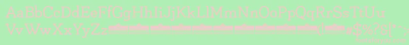 NapoRegularTrial Font – Pink Fonts on Green Background