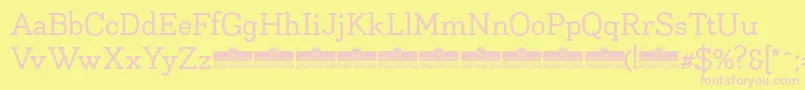 NapoRegularTrial Font – Pink Fonts on Yellow Background