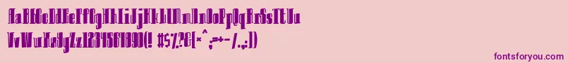 Innocent ffy Font – Purple Fonts on Pink Background