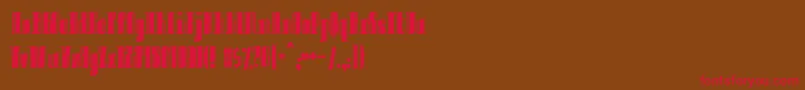 Innocent ffy Font – Red Fonts on Brown Background