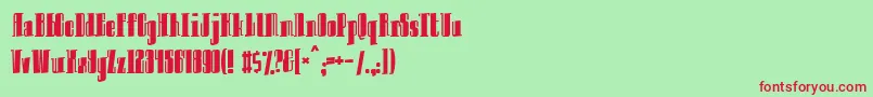 Innocent ffy Font – Red Fonts on Green Background