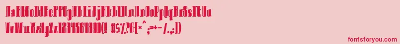 Innocent ffy Font – Red Fonts on Pink Background