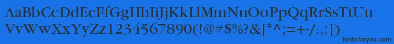 ItcGaramondLtBook Font – Black Fonts on Blue Background