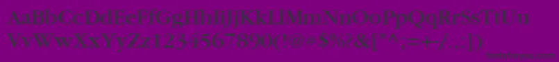 フォントItcGaramondLtBook – 紫の背景に黒い文字