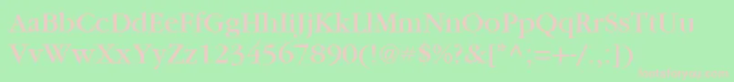 ItcGaramondLtBook Font – Pink Fonts on Green Background