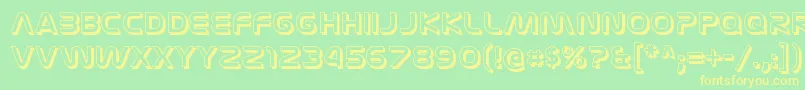 More about NasalizationthreedRegular Font NasalizationthreedRegular Font – Yellow Fonts on Green Background
