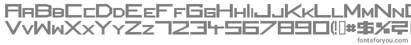 フォントSquareUniqueExtrabold – 白い背景に灰色の文字