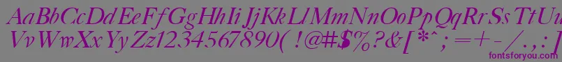 Gaztiita Font – Purple Fonts on Gray Background