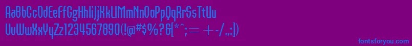 OrbonBoldItcTt Font – Blue Fonts on Purple Background