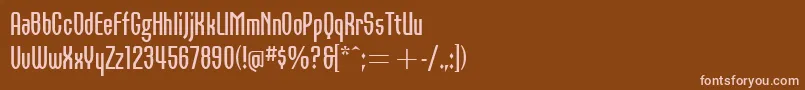 Шрифт OrbonBoldItcTt – розовые шрифты на коричневом фоне
