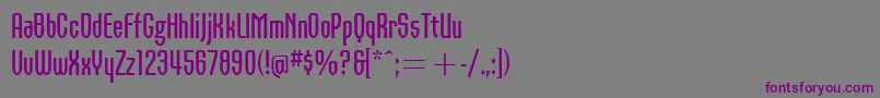 Шрифт OrbonBoldItcTt – фиолетовые шрифты на сером фоне