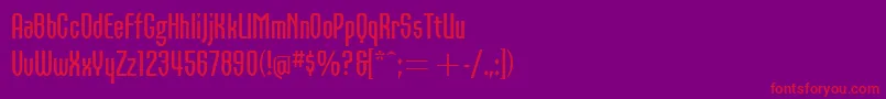 OrbonBoldItcTt Font – Red Fonts on Purple Background