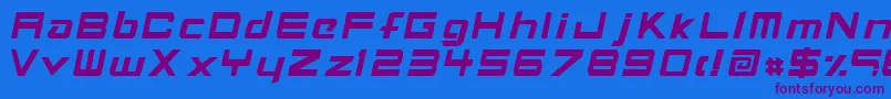 Шрифт FontdaemoniumBold – фиолетовые шрифты на синем фоне